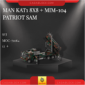 MOC Factory 71064 MAN KAT1 8x8 + MIM-104 PATRIOT SAM Military