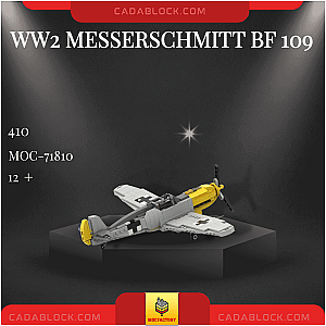 MOC Factory 71810 WW2 Messerschmitt Bf 109 Military