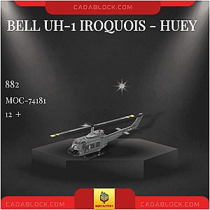 MOC Factory 74181 Bell UH-1 Iroquois - HUEY Military