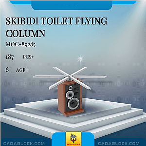 MOC Factory 89285 Skibidi Toilet Flying Column Movies and Games