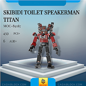 MOC Factory 89287 Skibidi Toilet Speakerman Titan Movies and Games