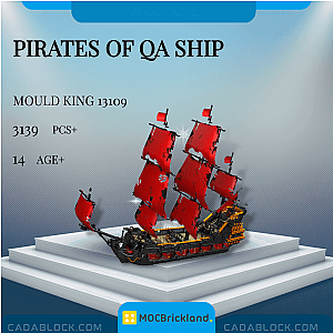 MOCBRICKLAND 13109 Pirates of QA Ship Creator Expert