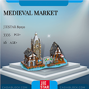 JIESTAR 89150 Medieval Market Creator Expert