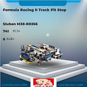 Sluban M38-B0356 Formula Racing II Track Pit Stop Technician