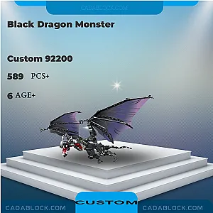 Custom 92200 Black Dragon Monster Creator Expert