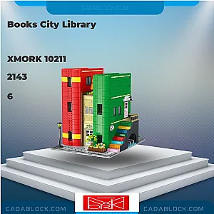 MORK 10211 Books City Library Modular Building