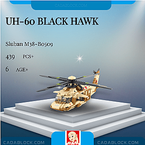 Sluban M38-B0509 UH-60 Black Hawk Military