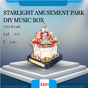 JAKI JK1366 Starlight Amusement Park DIY Music Box Creator Expert