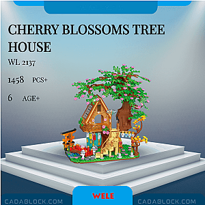 Wele 2137 Cherry Blossoms Tree House Creator Expert