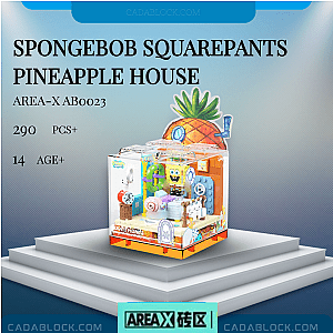 AREA-X AB0023 SpongeBob SquarePants Pineapple House Movies and Games