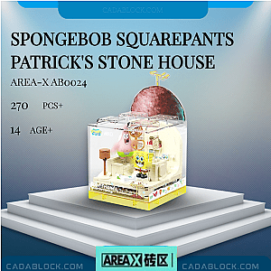 AREA-X AB0024 SpongeBob SquarePants Patrick's Stone House Movies and Games