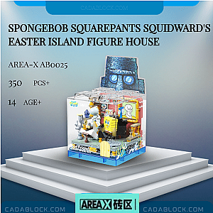 AREA-X AB0025 SpongeBob SquarePants Squidward's Easter Island Figure House Movies and Games
