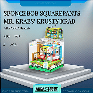 AREA-X AB0026 SpongeBob SquarePants Mr. Krabs’ Krusty Krab Movies and Games