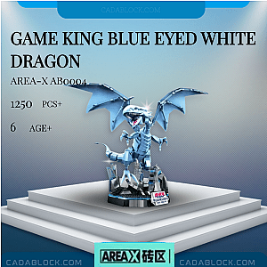 AREA-X AB0004 Game King Blue Eyed White Dragon Creator Expert