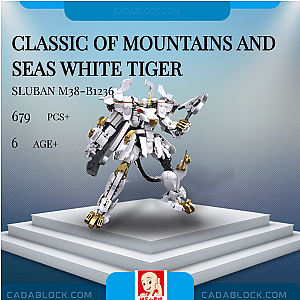 Sluban M38-B1236 Classic of Mountains and Seas White Tiger Movies and Games