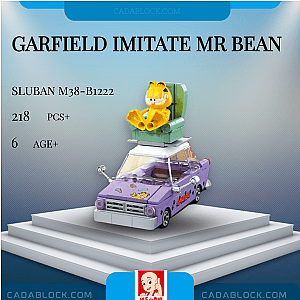 Sluban M38-B1222 Garfield Imitate Mr Bean Movies and Games
