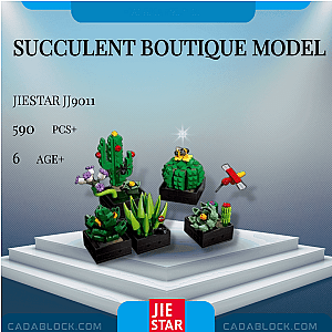 JIESTAR JJ9011 Succulent Boutique Model Creator Expert