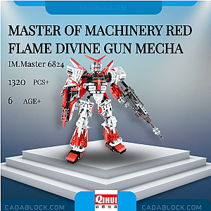 IM.Master 6824 Master of Machinery Red Flame Divine Gun Mecha Technician