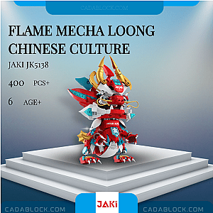 JAKI JK5138 Flame Mecha Loong Chinese Culture Creator Expert