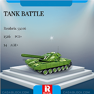 REOBRIX 55026 Tank Battle Military
