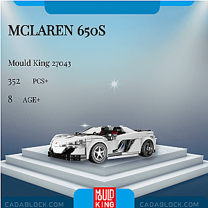 MOULD KING 27043 McLaren 650S Technician