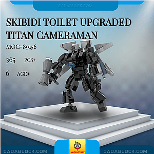 MOC Factory 89156 Skibidi Toilet Upgraded TITAN CAMERAMAN Movies and Games