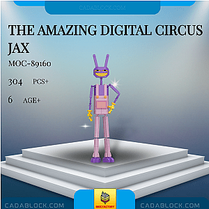 MOC Factory 89160 The Amazing Digital Circus Jax Movies and Games