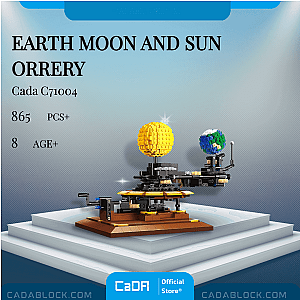 CaDa C71004 Earth Moon and Sun Orrery Creator Expert