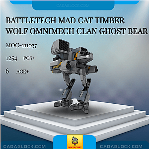 MOC Factory 111037 BattleTech Mad Cat Timber Wolf OmniMech Clan Ghost Bear Creator Expert