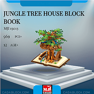 MJ 13013 Jungle Tree House Block Book Creator Expert