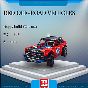 HAPPY BUILD YC-23041 Red Off-road vehicles Technician