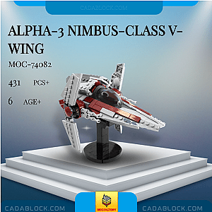 MOC Factory 74082 Alpha-3 Nimbus-class V-wing Star Wars