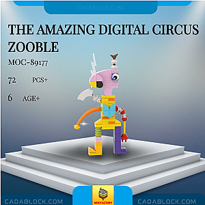 MOC Factory 89177 The Amazing Digital Circus Zooble Movies and Games