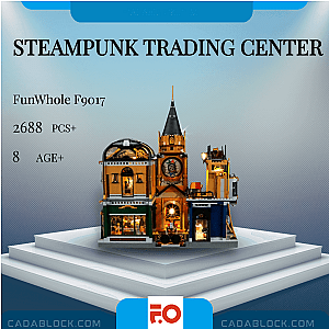 FunWhole F9017 Steampunk Trading Center Creator Expert