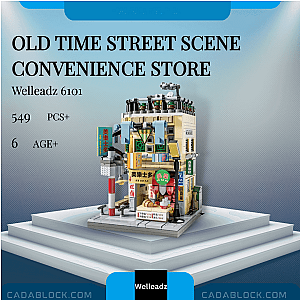 Welleadz 6101 Old Time Street Scene Convenience Store Modular Building