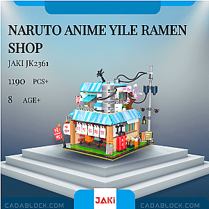 JAKI JK2361 Naruto Anime Yile Ramen Shop Movies and Games