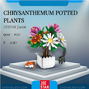 JIESTAR JJ9036 Chrysanthemum Potted Plants Creator Expert