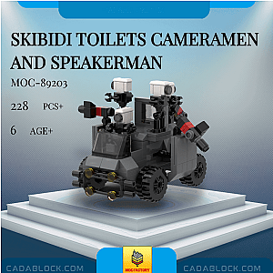 MOC Factory 89203 Skibidi Toilets Cameramen and Speakerman Movies and Games
