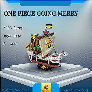MOC Factory 89205 ONE PIECE Going Merry Movies and Games
