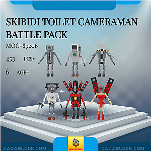 MOC Factory 89206 Skibidi Toilet Cameraman Battle Pack Movies and Games