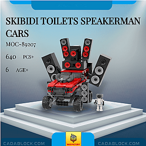 MOC Factory 89207 Skibidi Toilets Speakerman Cars Movies and Games