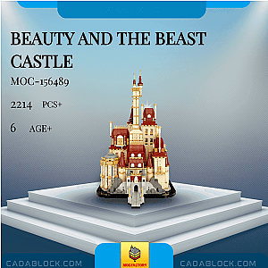 MOC Factory 156489 Beauty and the Beast Castle Movies and Games