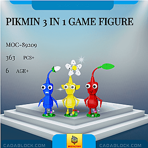 MOC Factory 89209 Pikmin 3 in 1 Game Figure Movies and Games