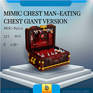 MOC Factory 89210 Mimic Chest Man-Eating Chest Giant Version Movies and Games