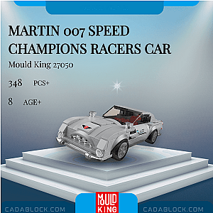 MOULD KING 27050 Martin 007 Speed Champions Racers Car Technician
