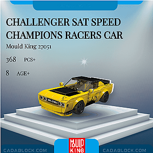 MOULD KING 27051 Challenger SAT Speed Champions Racers Car Technician