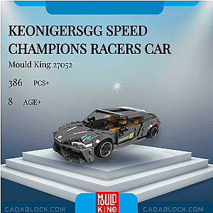 MOULD KING 27052 Keonigersgg Speed Champions Racers Car Technician