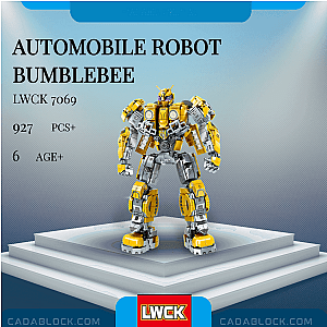 LWCK 7069 Automobile Robot Bumblebee Modular Building