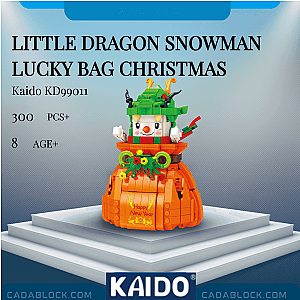 KAIDO KD99011 Little Dragon Snowman Lucky Bag Christmas Creator Expert