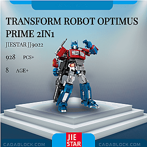 JIESTAR JJ9022 Transform Robot Optimus Prime 2IN1 Movies and Games